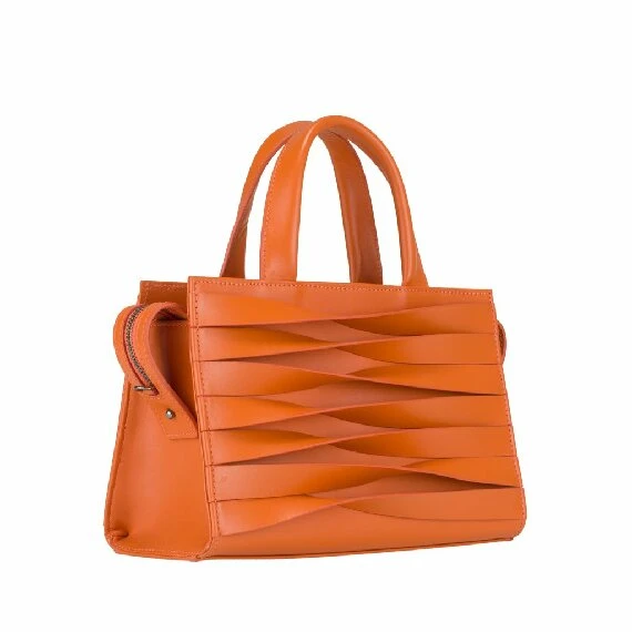 Borsa floating collection city bag mandarino