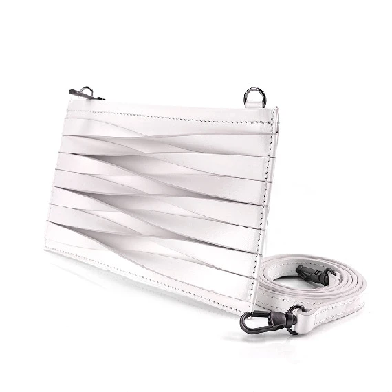 Floating collection mini pochette white