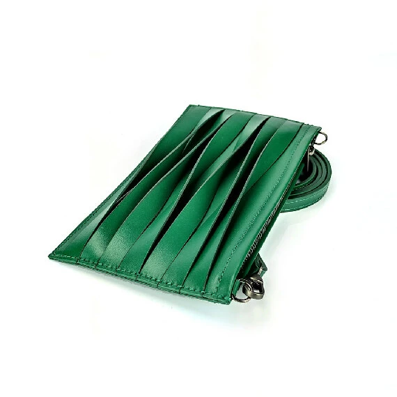 Borsa floating collection mini pochette verde