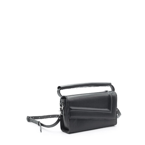 Ofelia<br /> Black Structured Shoulder Bag