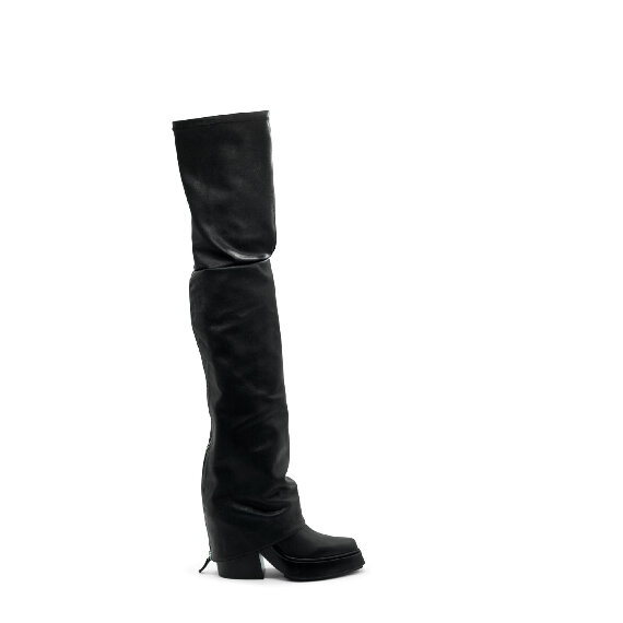 Tetrix Black Maxi Over-The-Knee Boots