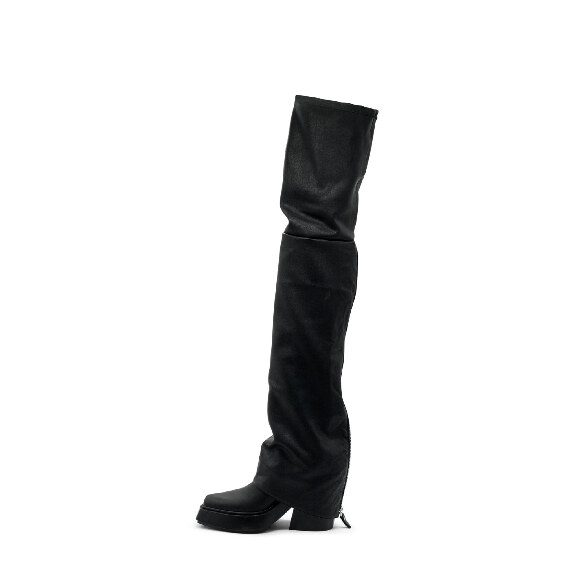 Tetrix Black Maxi Over-The-Knee Boots