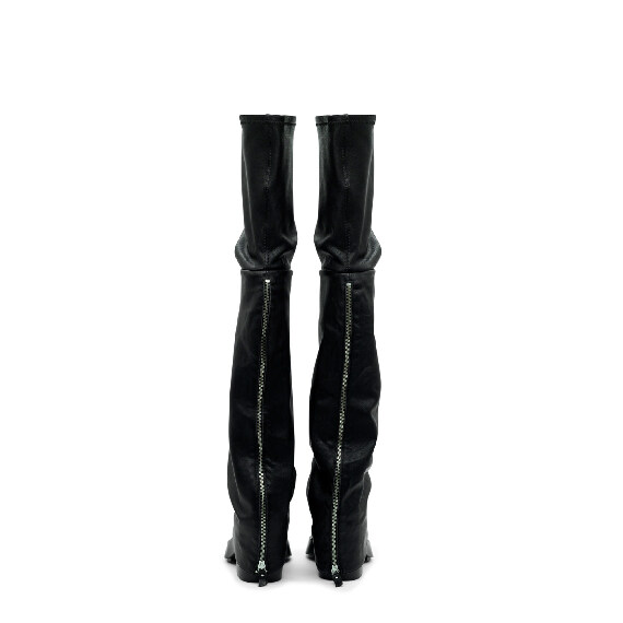 Tetrix Black Maxi Over-The-Knee Boots