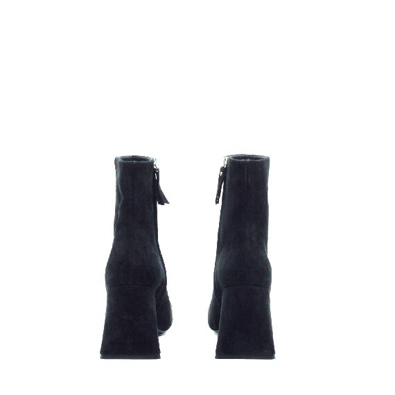 Ming Minimal Black Suede Half Boots